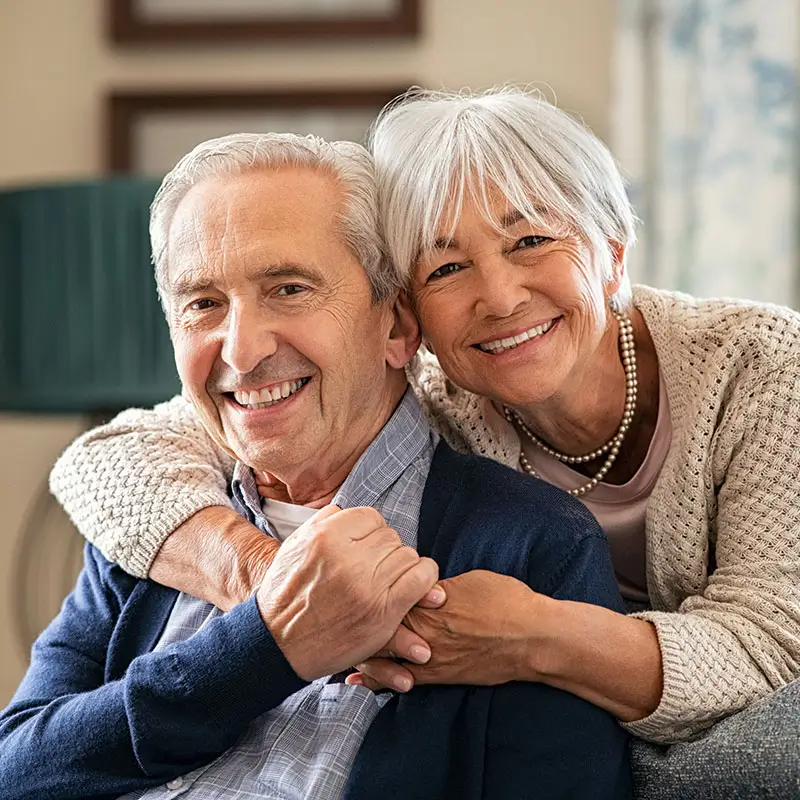 Happy senior couple embracing Happy senior couple embracing