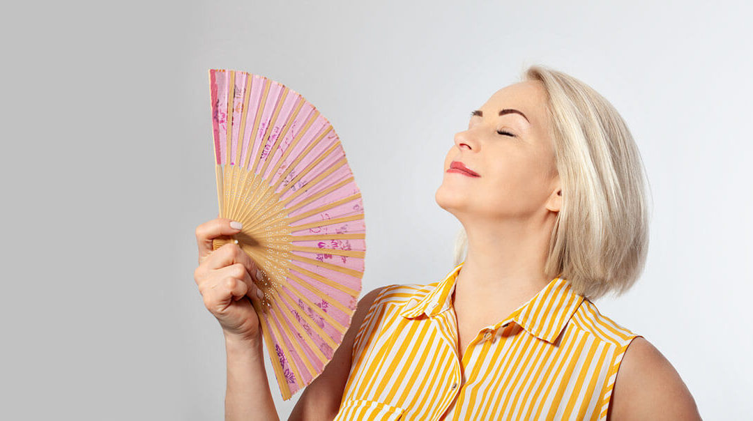 Woman with fan